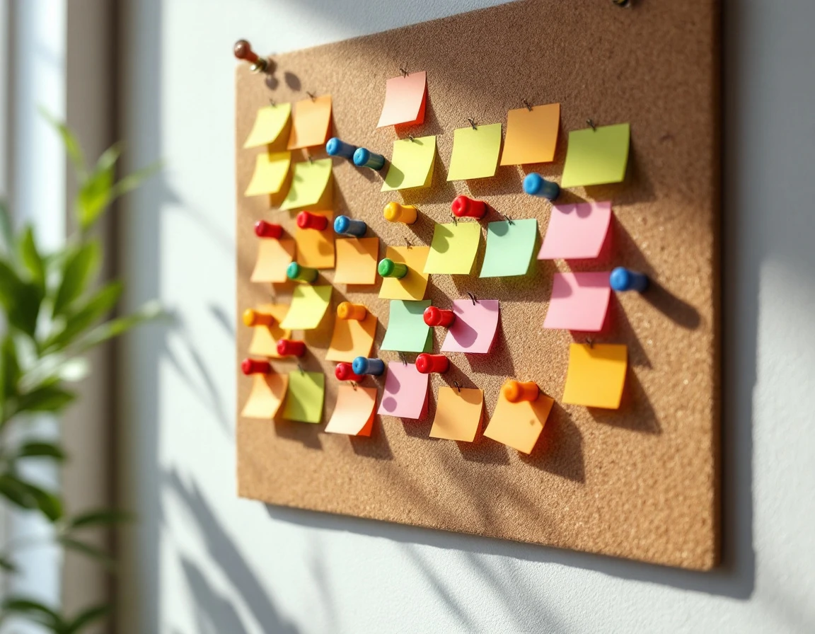 Wall calendar with colored pins clustering around popular holiday dates showing overlapping time-off requests