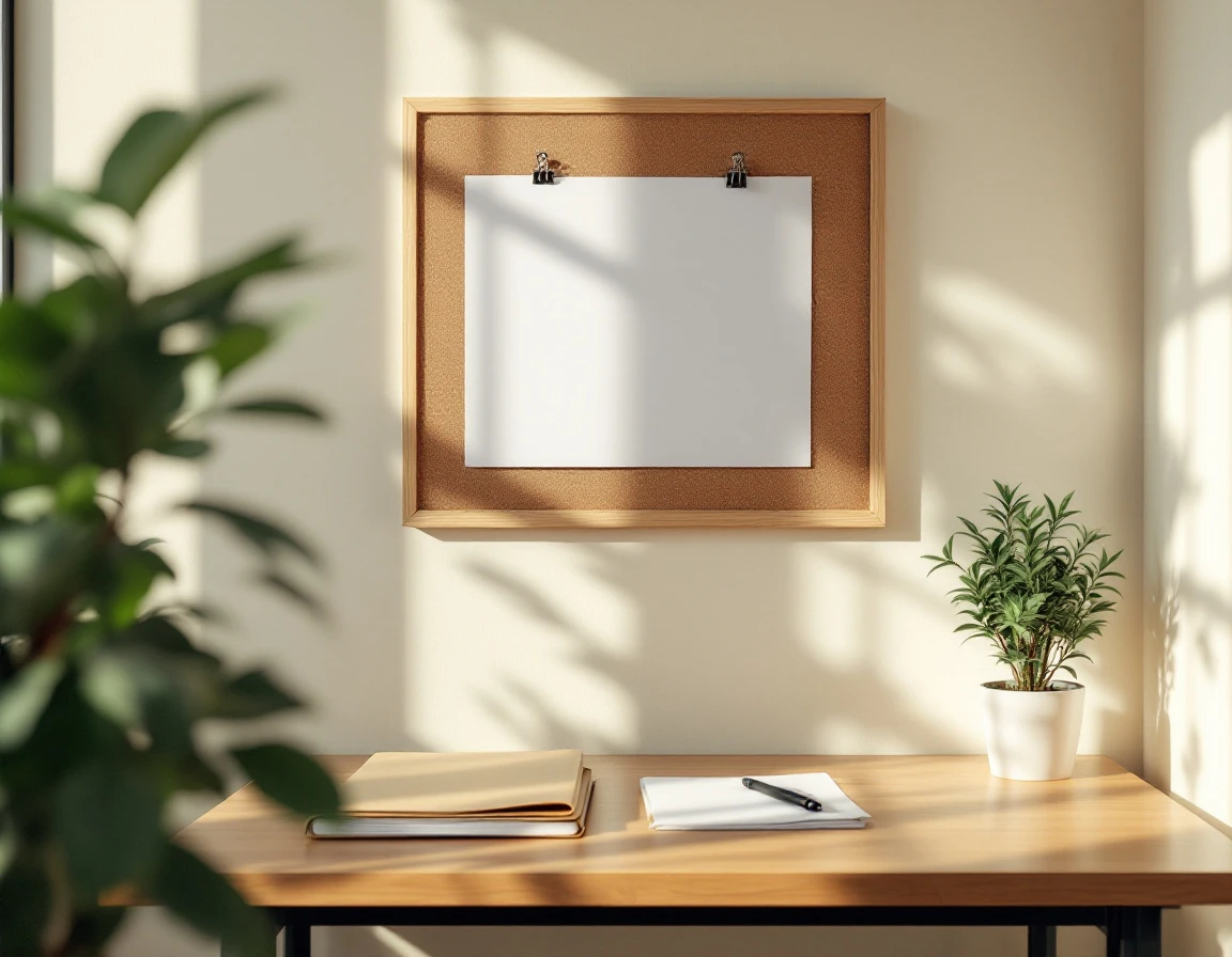 Organized office workspace with blank documents and folders emphasizing compliant record-keeping systems