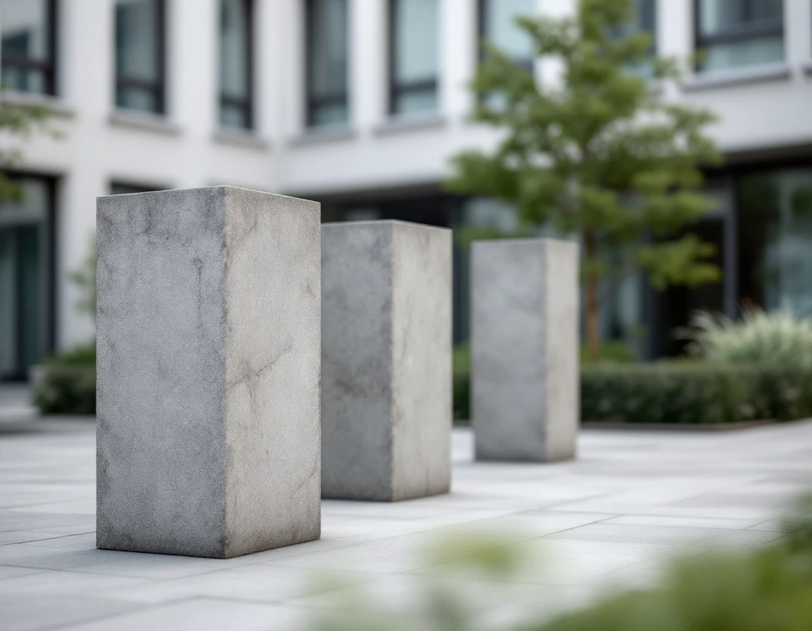 Three concrete pillars in an office setting representing the foundational requirements of accountable plans