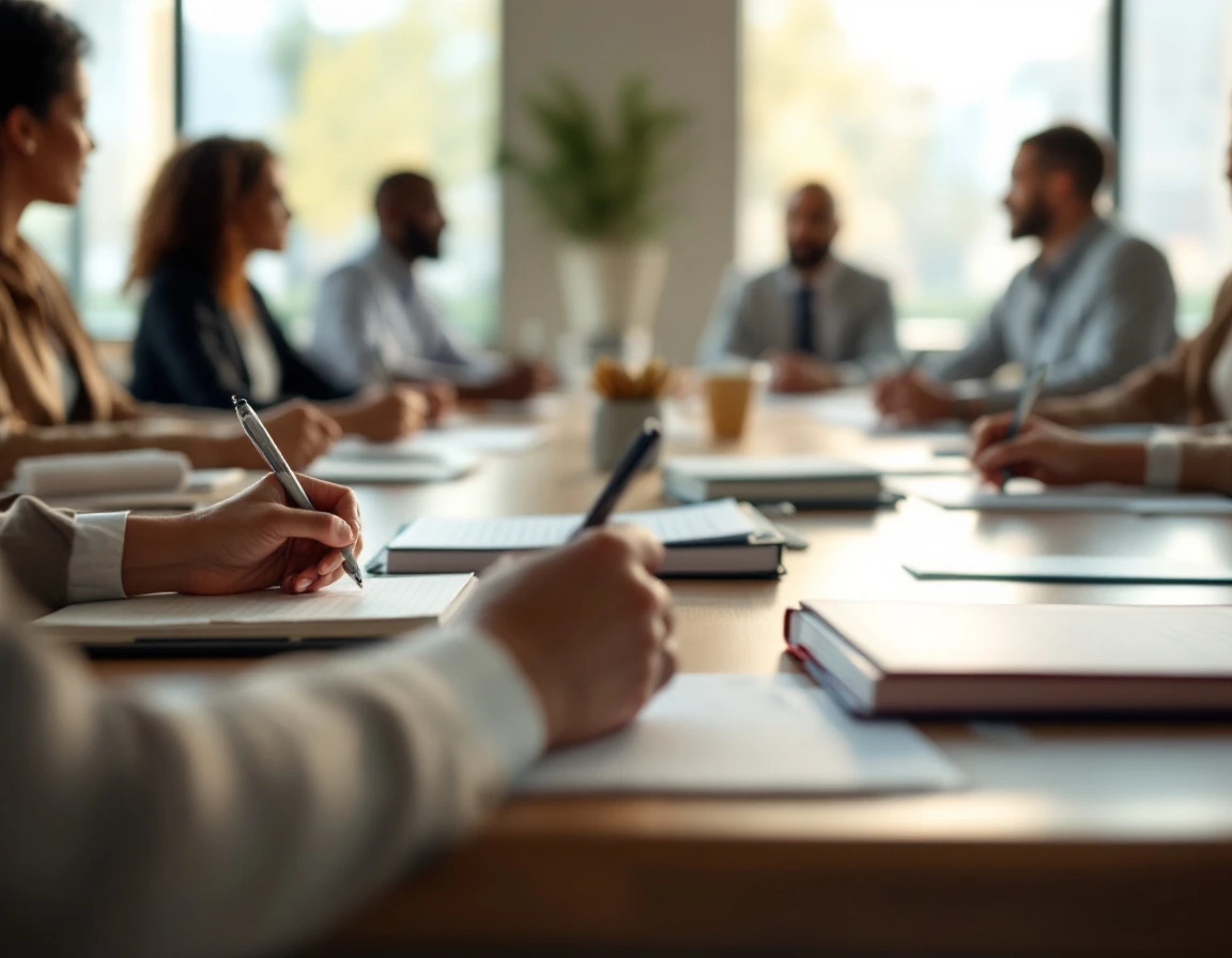 Corporate training session focused on compliance and fair hiring practices in modern workplace setting